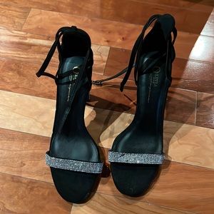 Black Bedazzled Heels